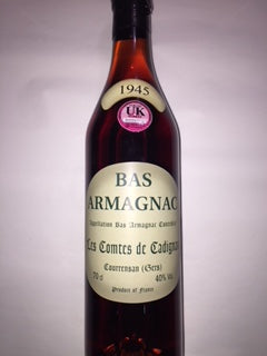 Bas Armagnac 1945 Vinatge 70cl Comtes Cadignan