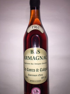 Bas Armagnac 1961 Vintage 70cl Comtes Cadignan