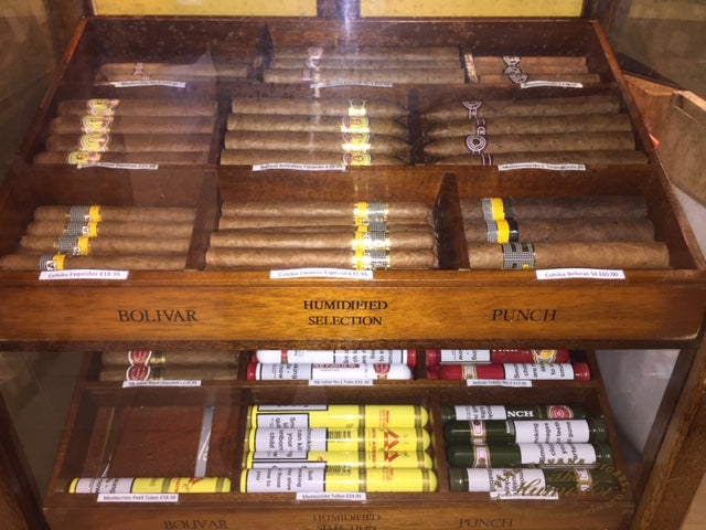 Havana Cigar selection for store walk-in customers