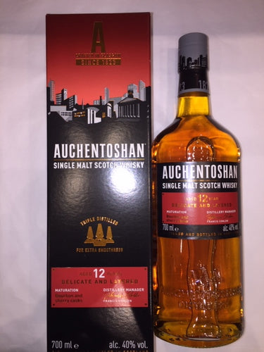 Auchentoshan 12 YO Single Malt Scotch Whisky, 70cl